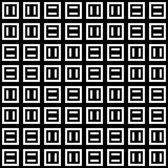 Simple black tile pattern. Vector.