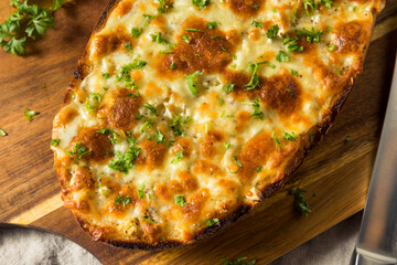 Homemade Cheesy Bread on a French Loaf