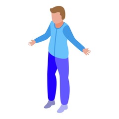 Hyperactivity child icon. Isometric of Hyperactivity child vector icon for web design isolated on white background