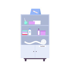 Pharmacy Rack Flat Icon