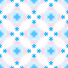 Bright abstract dynamic seamless pattern of shapes