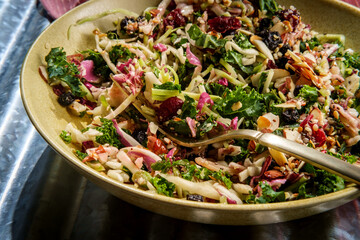 Raspberry Acai Chopped Salad - 429079544