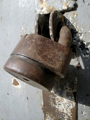 Old rusty lock 
