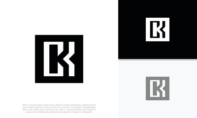 Obraz premium Initials CK. C&K logo design. Initial Letter Logo. 