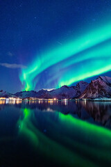 Polarlichter am Himmel von Norwegen