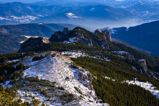 landscape in the mountains in Romania