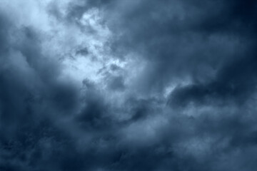 Thunderclouds. Storm dark dramatic clouds.