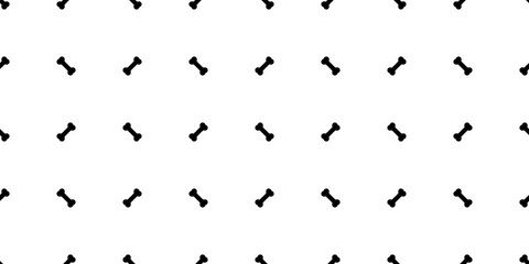 dog bone seamless pattern vector footprint paw french bulldog pet puppy cartoon skeleton halloween tile background scarf isolated repeat wallpaper illustration doodle black design