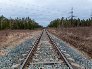 Fototapeta na wymiar Railway in the future