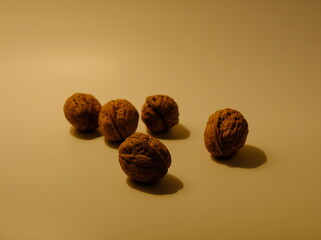 Walnuts.  Juglans regia