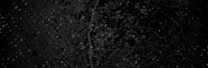 Fototapeta na wymiar Black Grunge Background. Dot pattern. Dirty metal surface. Dark texture. Vector illustration