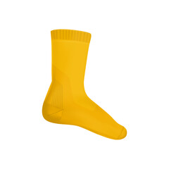 Yellow Sock Realistic Composition