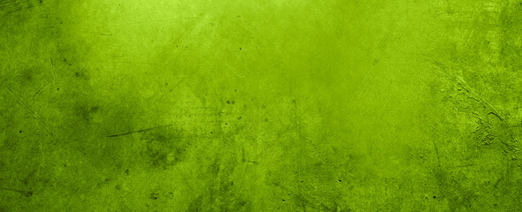 Wide green concrete wall background
