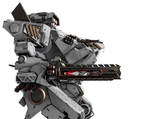 xtreme war machine in white background side view close up view