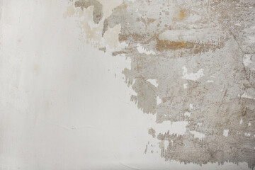 Shabby concrete background. Vintage ancient background. Gray tint textured old wall