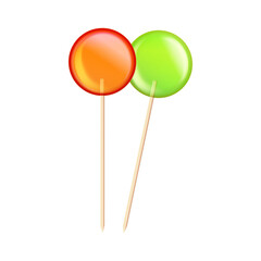 Lollipops Realistic Illustration