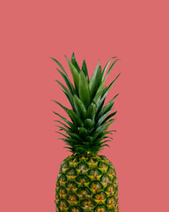 Ananas Hintergrund rot
