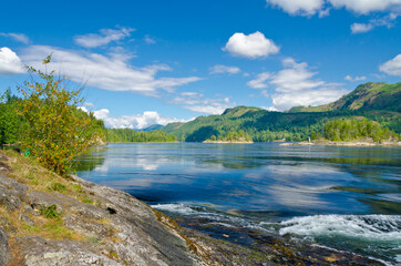 Majestic mountain lake in Canada.