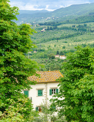 Fototapeta na wymiar Beautiful view of Fiesole, Florence, Italy.