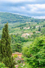 Fototapeta na wymiar Beautiful view of Fiesole, Florence, Italy.