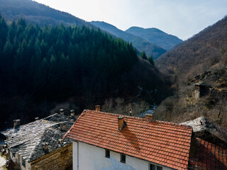 Aerial view of Village of Kosovo, Bulgaria