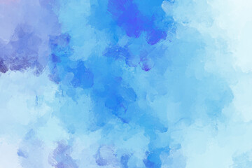 Abstract light blue oil painting background with brush strokes. High resolution full frame digital oil painting on canvas. Painting done by me.