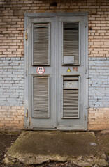 old door to the electrical room