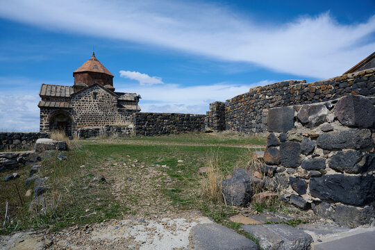 Old armenian church on Sevan lake