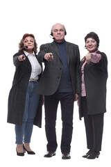 in full growth. a group of diverse people in a headset