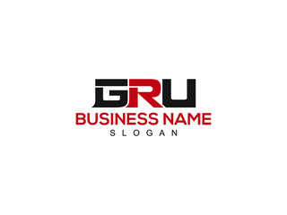GRU Letter Type logo Icon Vector