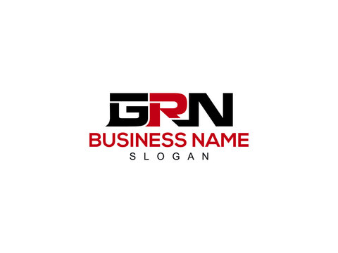 GRN Letter Type logo Icon Vector