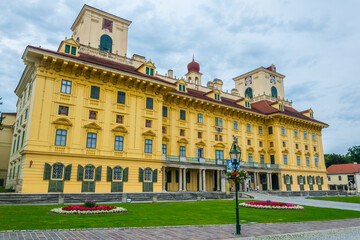 View of the famous esterhazy palace in the austrian city Eisenstadt, capital of Burgenland region.
