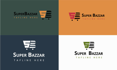 E-commerce Super Shop logo design.