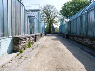 A greenhouse at auteuil. The 19th April 2021, Paris 16th, France.