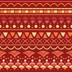 Seamless pattern with ornament in ethnic style. boho motifs. Print for fabric and textile.