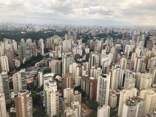 Fototapeta na wymiar Aerial view of the city of São Paulo, Brazil