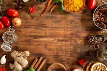 Keuken spatwand met foto Herbs and spices © images and videos