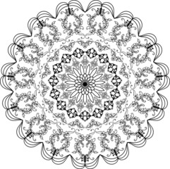 ornamental round lace ornament