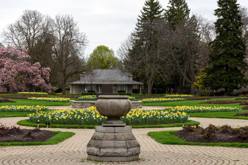 Formal gardens at the Niagara Parks school of horticulture.