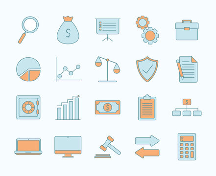 business icons set