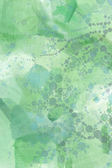 Green and blue paint strokes pattern illustration