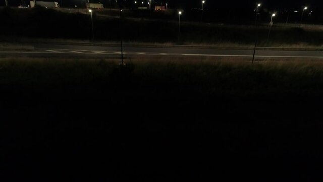 Echangeur de Calais de nuit - Hauts-de-France