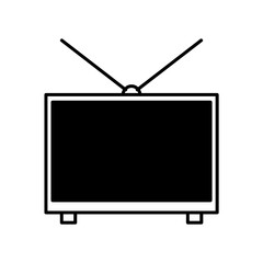 TV icon vector