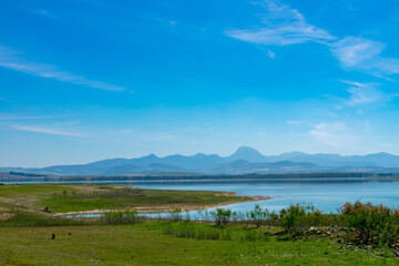 Bornos reservoir lake, Cadiz. Andalucia. España. Europa. 
