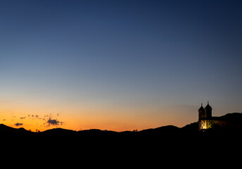 church in the sunset