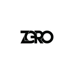 zero letter original monogram logo design