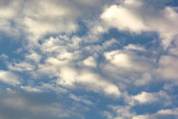 Partly cloudy weather and blue sky. 