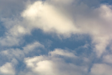 Partly cloudy weather and blue sky. 