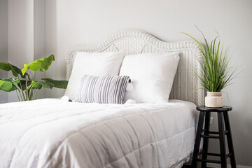 white minimalist bedroom