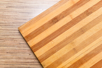 Close up Old chopping board background top view
